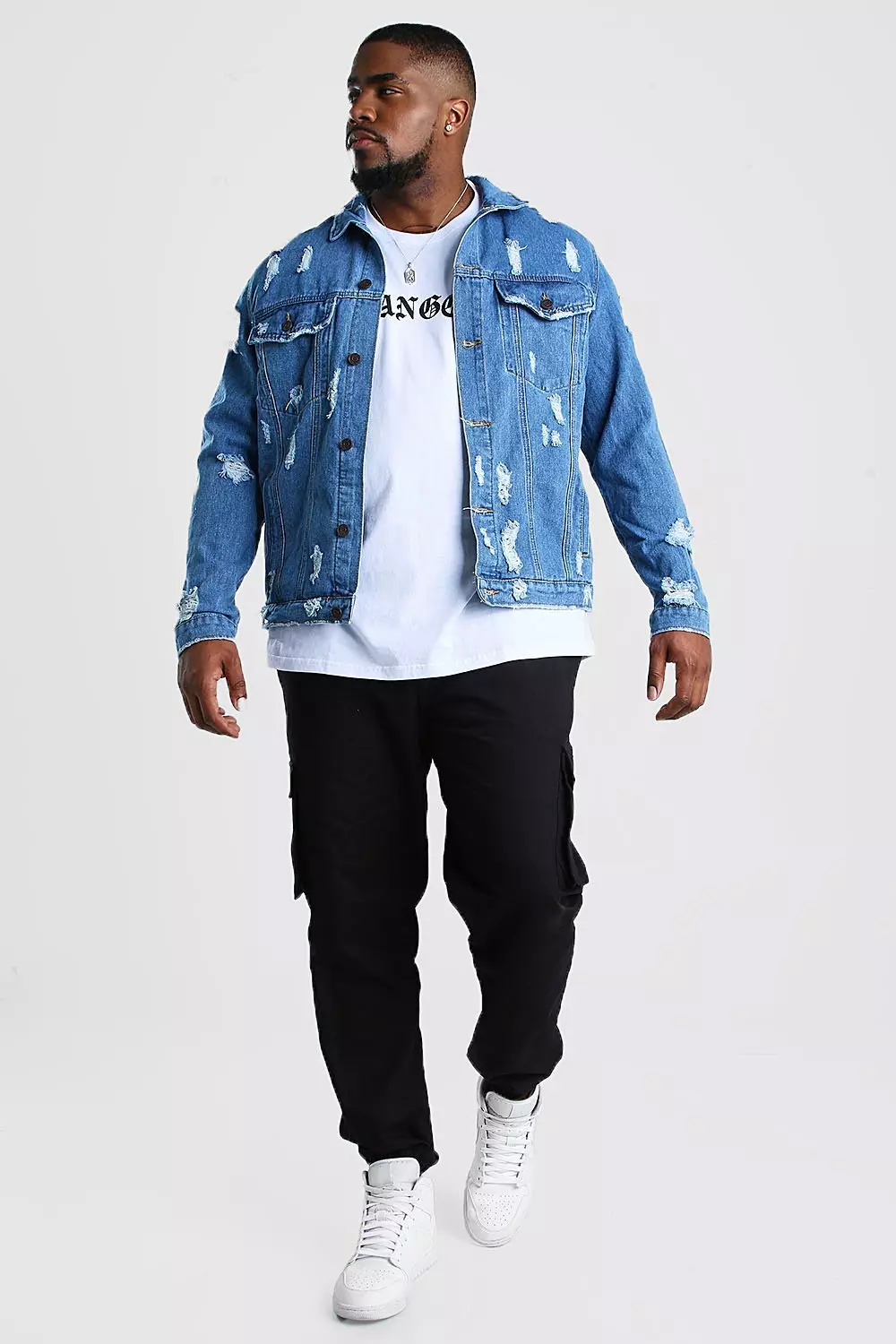 Plus size blue denim jacket best sale